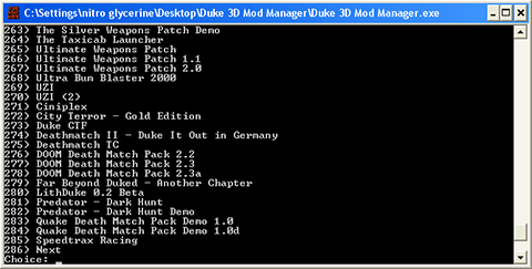 Duke Nukem 3D Mod Manager