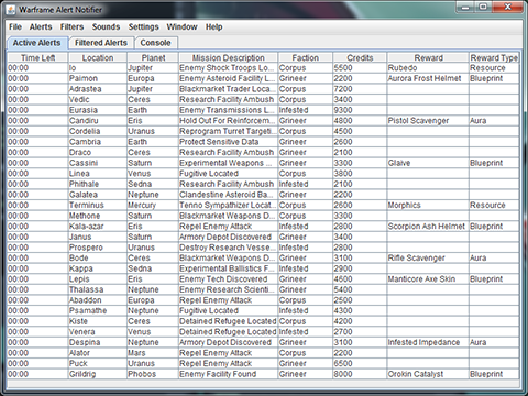 Warframe Alert Notifier